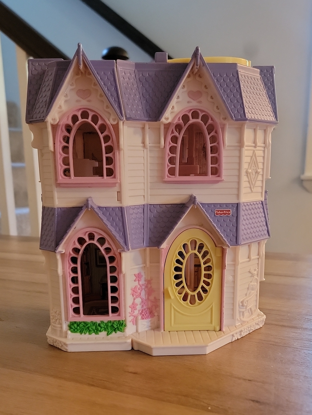Fisher-Price Purple, Pink & Yellow Victorian Playhouse Doll Home